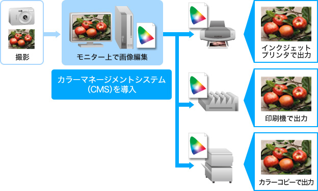 カラーマネージメントの説明